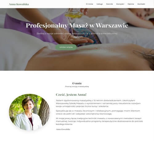 Szablon dla usług samochodowych