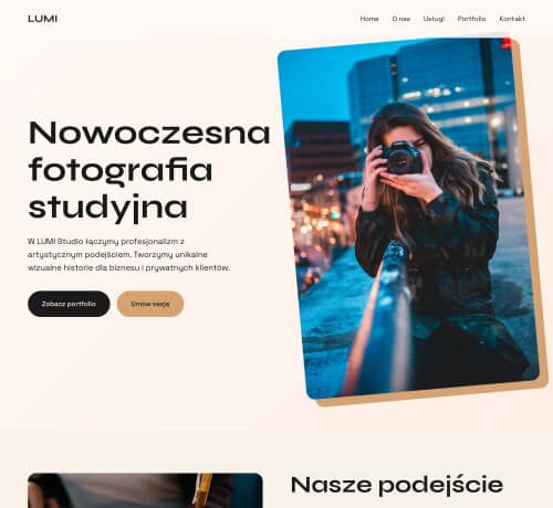 Szablon dla fotografów